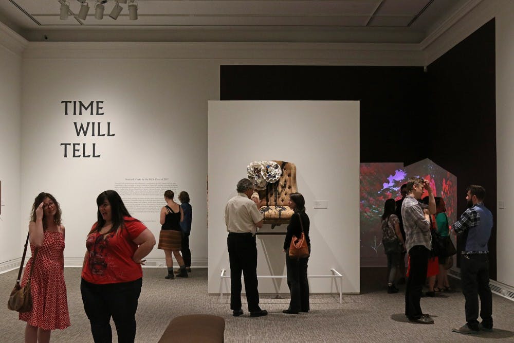 The new "Time Will Tell" exhibit at the Ackland opened Thursday. The exhibit features art from MFA Students at the university.&nbsp;