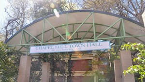 Chapel Hill Town Hall pictured on Sunday, March 19, 2023. From now until April 1, Chapel Hill residents, UNC students and those who live in surrounding areas can apply to be a member of the Town’s advisory boards.