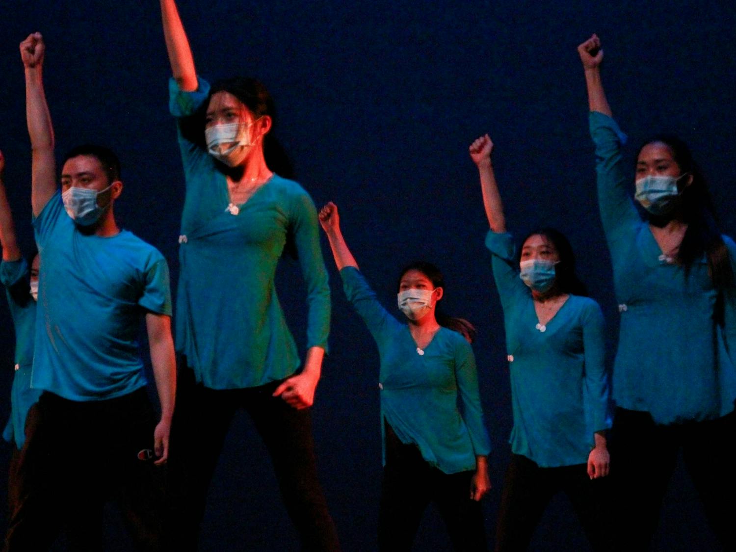Duke Temptasians performed at UNC AASA's "Journey in Asia" event on Feb. 27, 2022 at Memorial Hall.