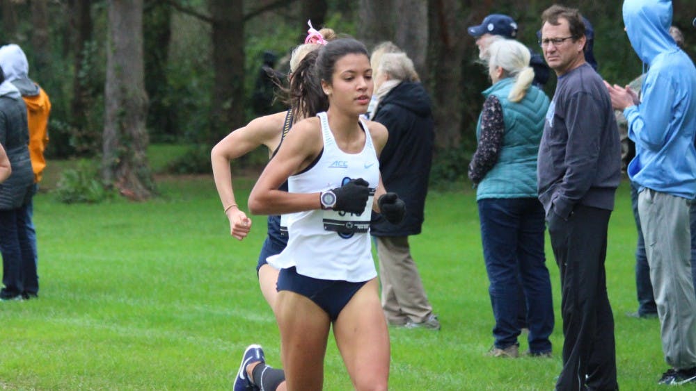 <p>UNC first-year cross country runner Enyaeva Michelin. Photo courtesy of UNC athletic department.</p>