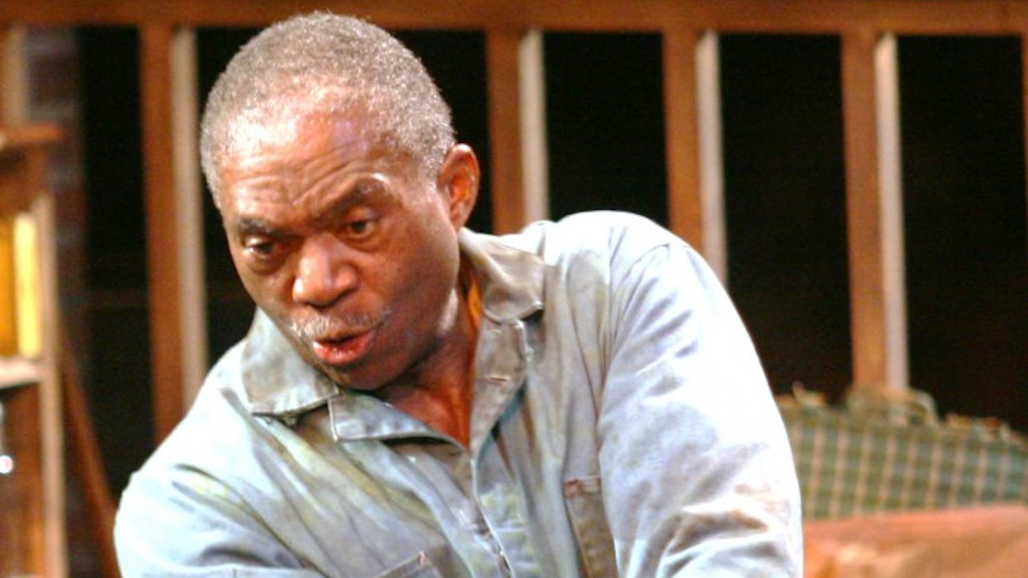 Charlie Robinson stars as Troy, a garbage man, in the play Fences at Paul Green Theatre. The play runs through November 14th.