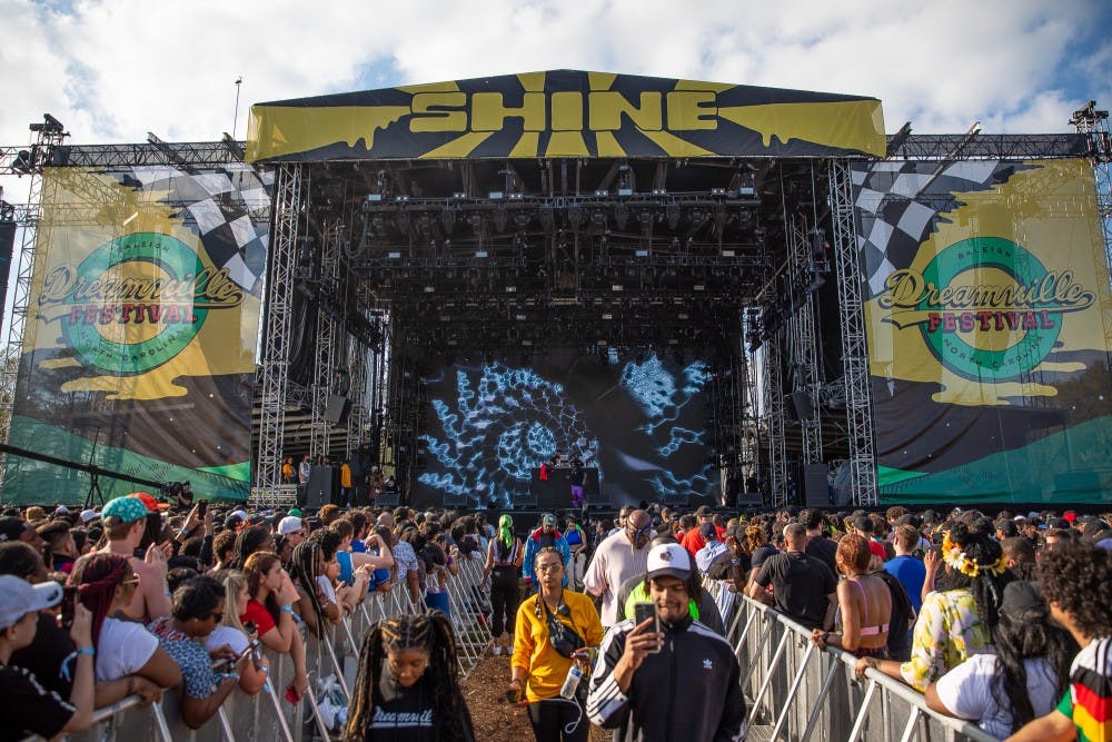 J.I.D performs his set at the Shine Stage at the inaugural Dreamville Fest at Dorothea Dix Park on Saturday, April 6, 2019 in Raleigh, N.C. In its inaugural event, 40,000 people attended Dreamville after it was postponed in the fall of 2018 because of Hurricane Florence.