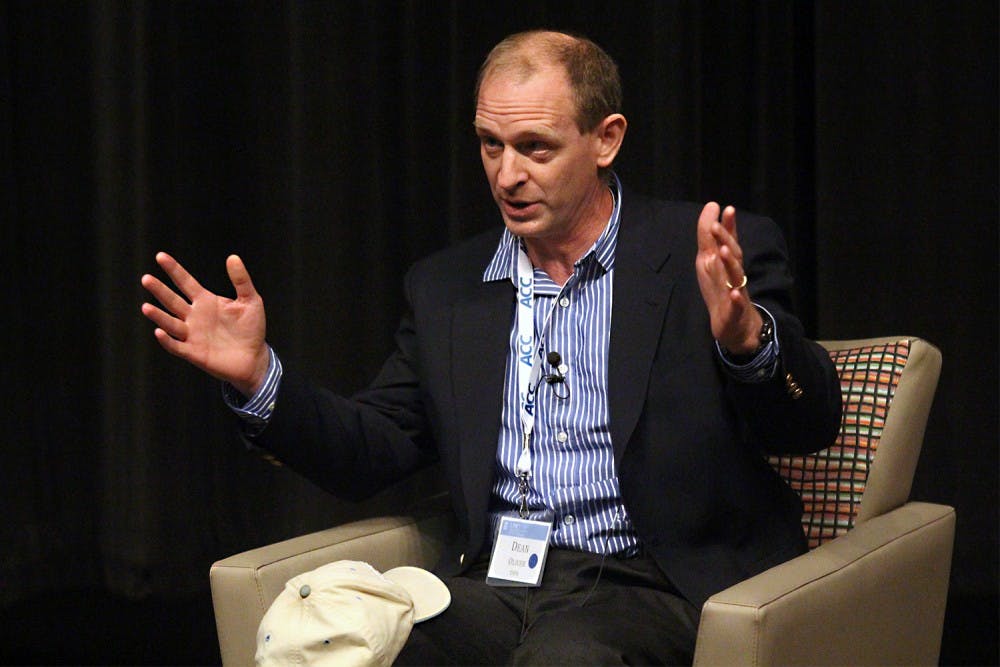 Dean Oliver spoke Friday night at the Kenan-Flagler Business School for a basketball analytics summit. 