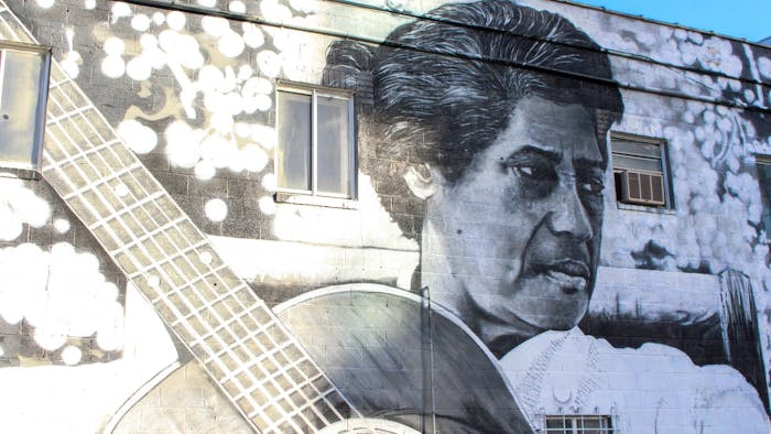 Elizabeth Cotten was born in Carrboro, NC, and wrote her most famous song at age 11. She is now being honored by being inducted into the Rock and Roll Hall of Fame. The Elizabeth Cotten mural is pictured on Monday, Nov. 7, 2022.