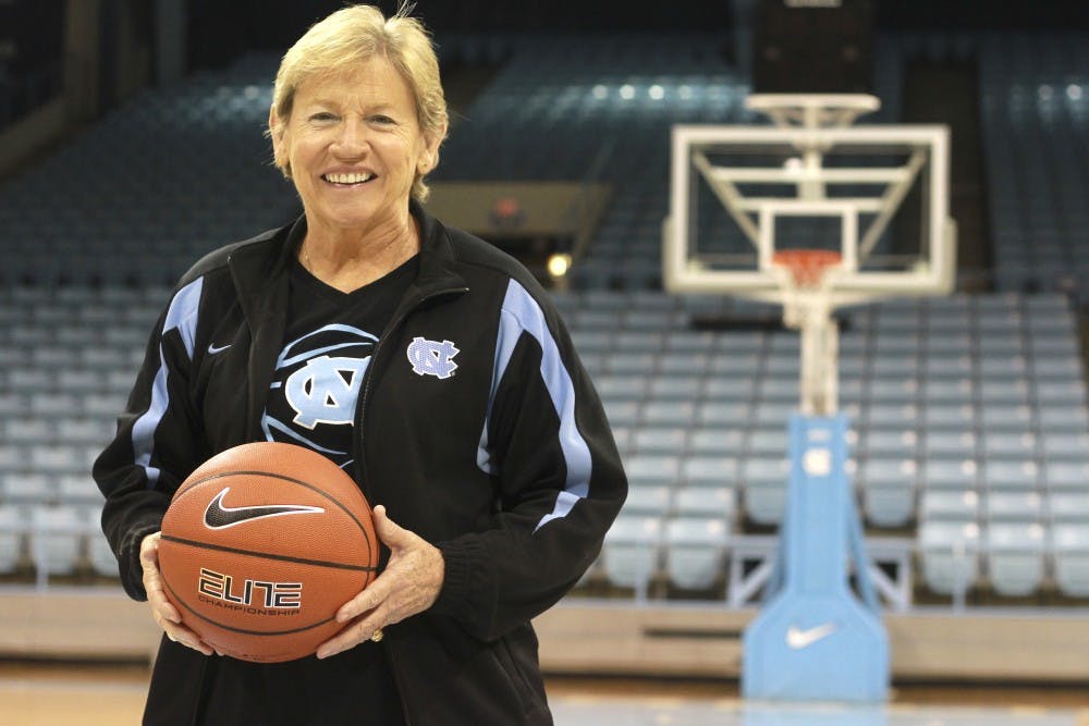 Sylvia Hatchell after practice.