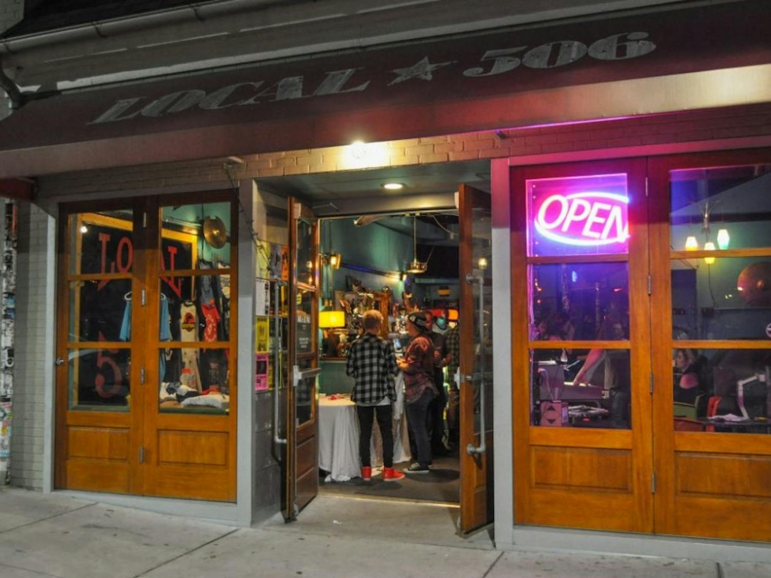 Local 506, located on 506 West Franklin Street, is a music bar that hosts touring musicians and local bands. Photo courtesy of Evan Millican.