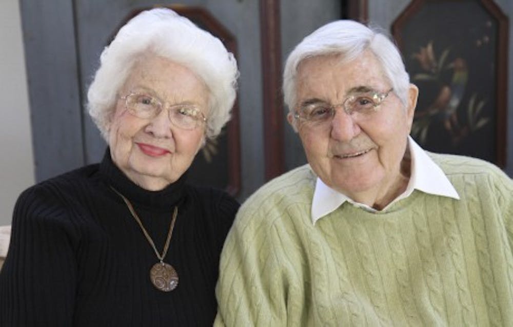<p>Ida Friday poses for a picture with her husband Bill. Both Fridays have since passed away.</p>