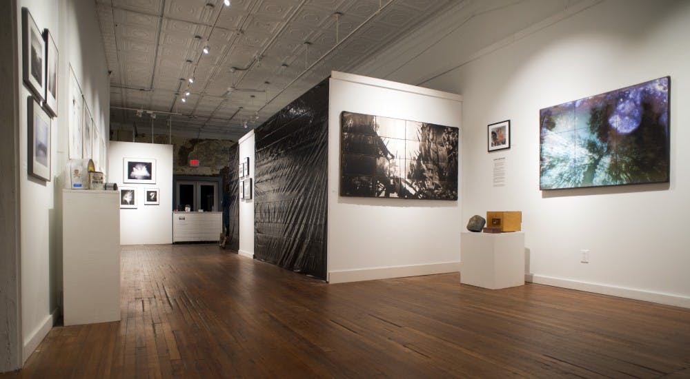 The "Long Exposure" exhibit at The Carrack gallery in Durham showcases pinhole photography. Photo by Jon Twietmeyer. 