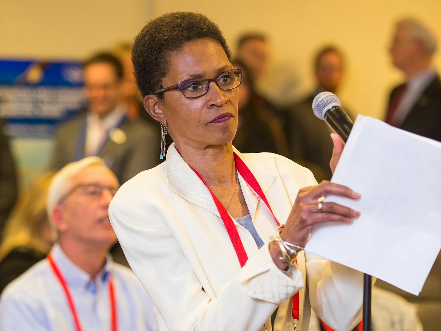 Renee Price, an Orange County Commissioner, speaks at a National Association of Counties Conference. Price was given the M.H. Jack Brock Outstanding County Commissioner Award on Saturday, Aug. 15, 2020. Photo courtesy of the National Association of Counties.