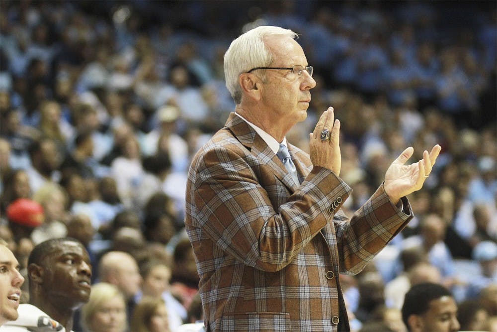 In wake of the recent Wainstein report Roy Williams remained tight-lipped on the matter until after Friday’s pre-season match against Fayetteville State.  Williams has coached the team since 2003.