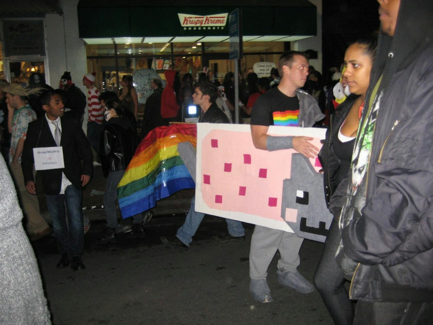 	One Franklin Street-goer dressed as Nyan Cat on Halloween last year.