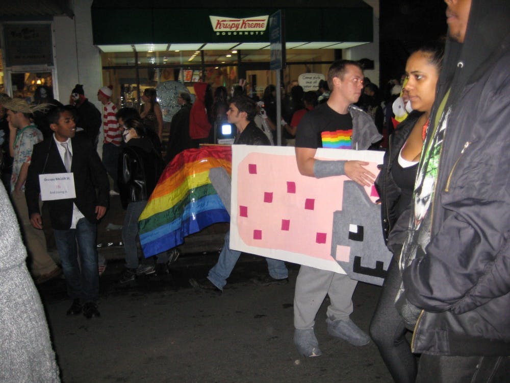 	<p>One Franklin Street-goer dressed as Nyan Cat on Halloween last year.</p>