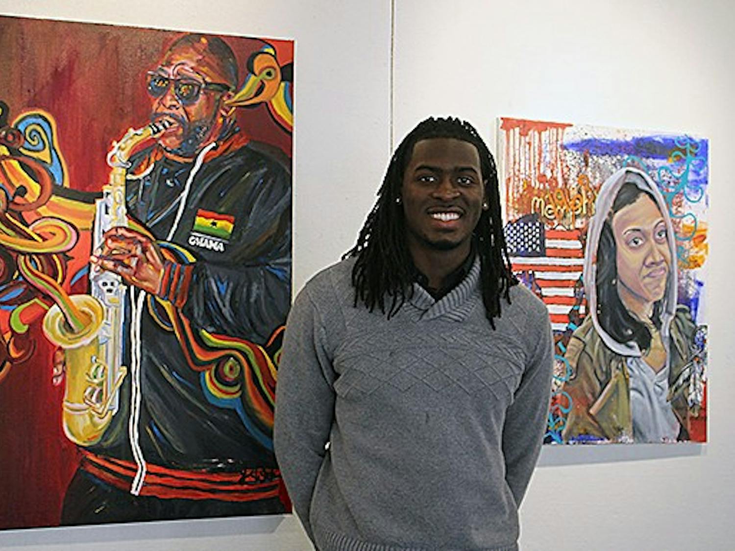 Lamar Whidbee, a graduate of NC Central University and originally from Elizabeth City, currently has art on display in the Union Gallery exhibit 'Black Like Me' along with other community artists, including UNC artist Will Thomas. 