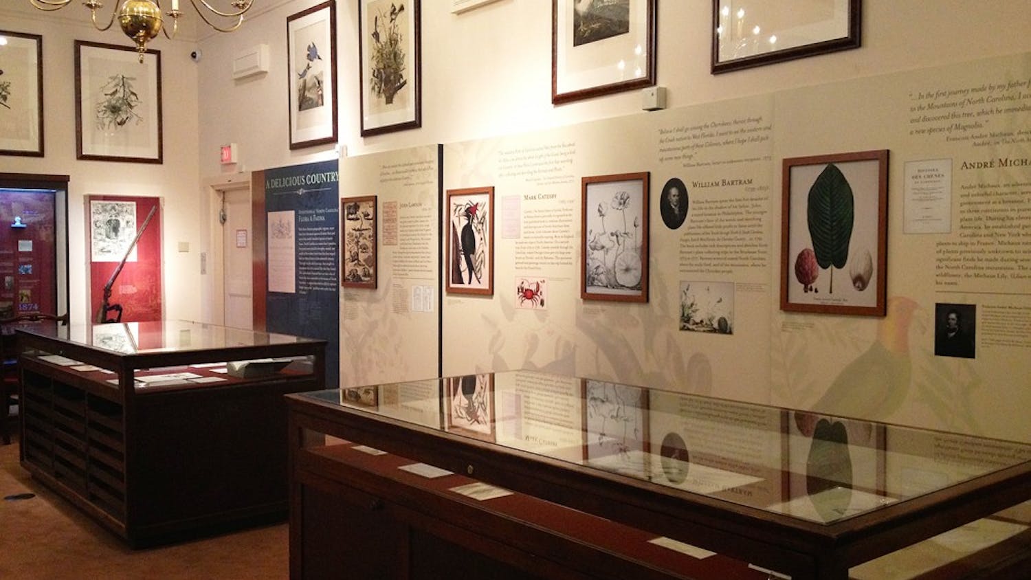 Highlighting the legacy of John and William Bartram, the “Following in the Bartrams’ Footsteps” traveling exhibit is on display at the North Carolina Botanical Garden through Nov. 2.