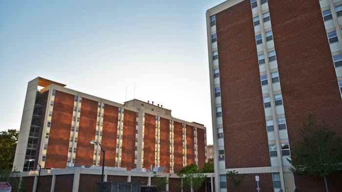 DTH File. Granville Towers is a set of off-campus residential buildings.