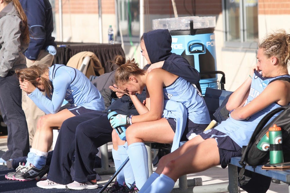 The Tar Heels fell to University of Delaware 3-2 in the NCAA championship game last season.