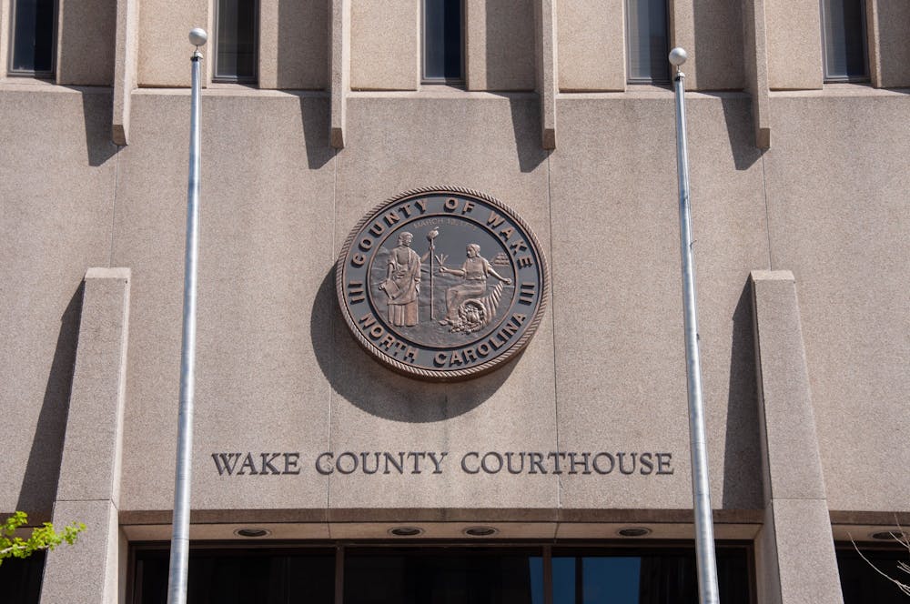 The Wake County Courthouse in downtown Raleigh, NC on April 4, 2021. A bill that was recently passed in the senate about raising the minimum age for juvenile delinquency from 6 to 10 now moves to the house.