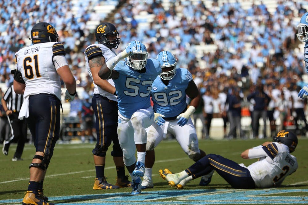 Malik Carney sack vs. Cal