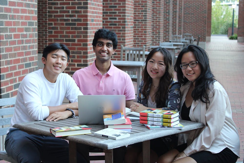 <p>Michael Zhang, Pratyush Seshadri, Aimee Yan, and Brooke Chow, the co-founders of Visibility Forward, aim to increase Asian-American representation in order to help promote peace and combat violence.</p>
<p>Photo Courtesy of Eileen Foster.</p>