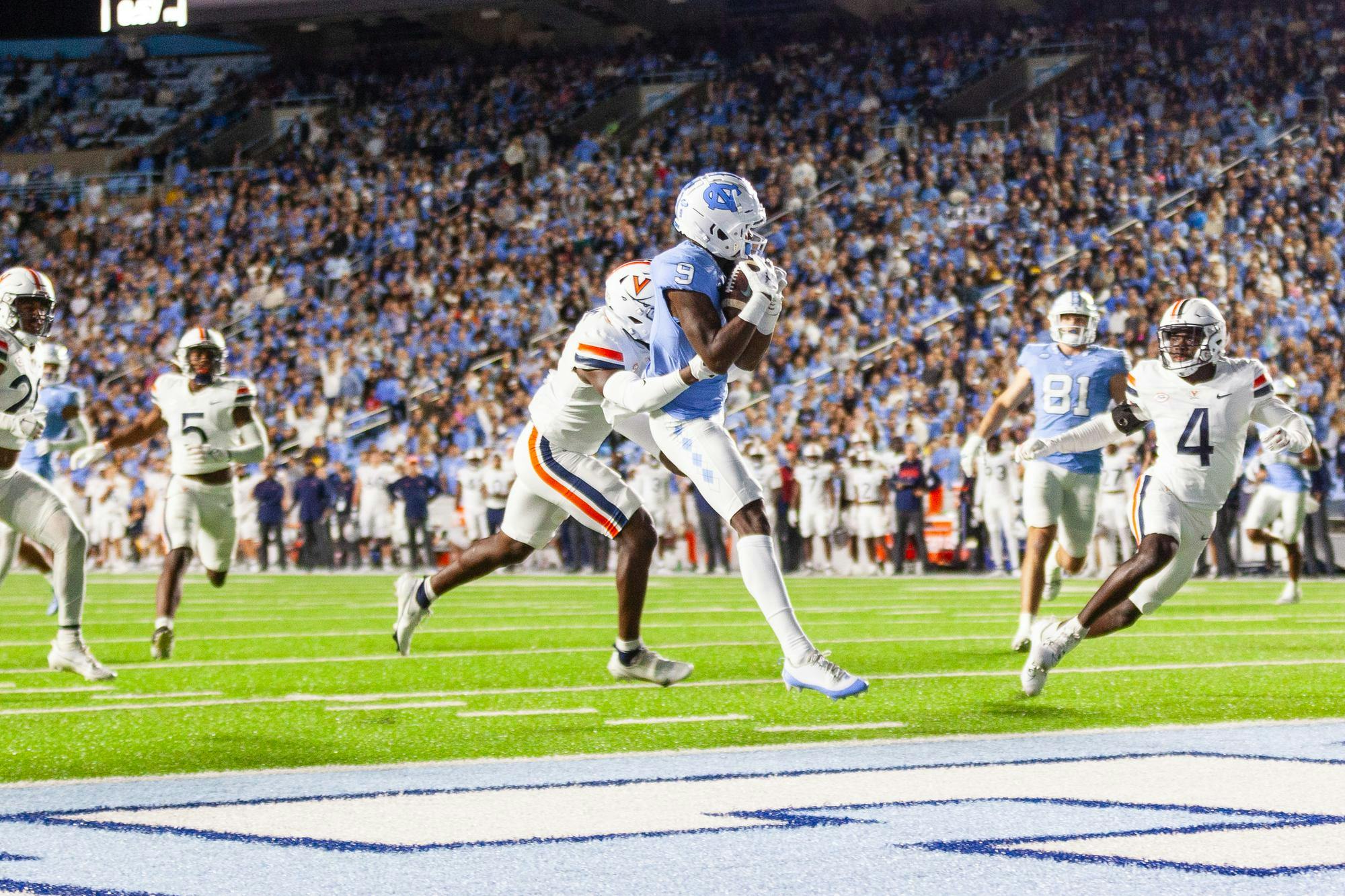 No. 10 UNC Football Defeated By Unranked UVA In First Loss Of Season