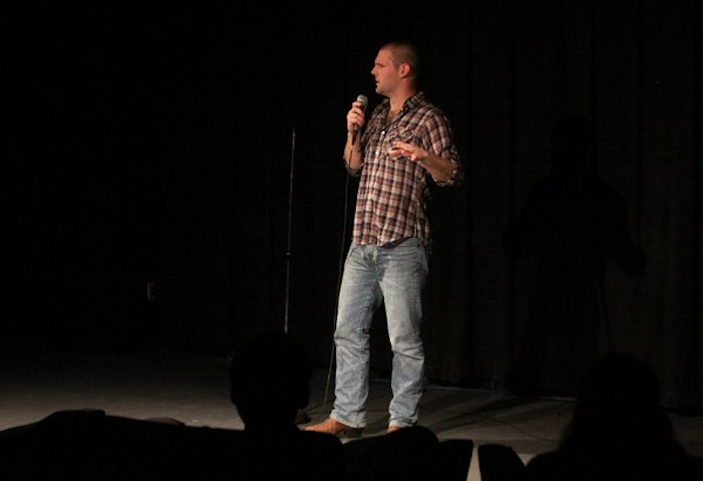 Senior Danny Nowell was one of nine winners chosen in the Student Stand Up Competition. DTH/Melissa Abbey