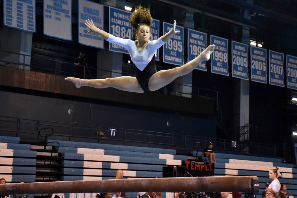 UNC gymnastics falls to reigning national champion Oklahoma, 198.150 to