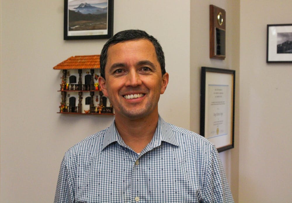 UNC Geography Professor Diego Riveros-Iregui poses for a portrait on Sept. 12, 2022. Riveros-Iregui will work with N.C. teachers to facilitate global education in K-12 schools.