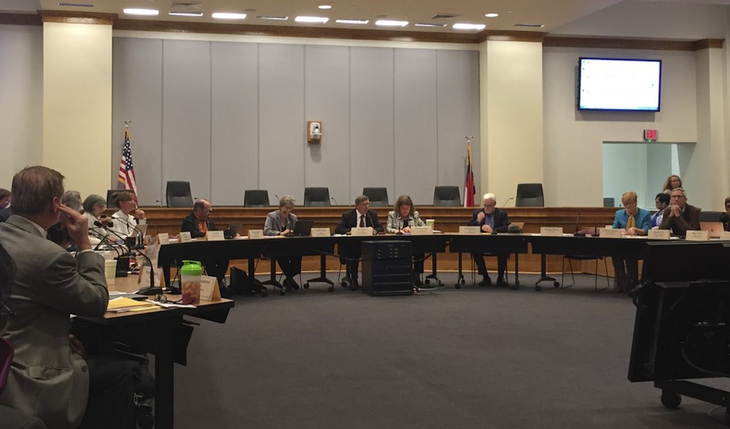 The Orange County board of commissioners, chapel hill town council and the Carrboro board of aldermen met in Hillsborough on Thursday.
