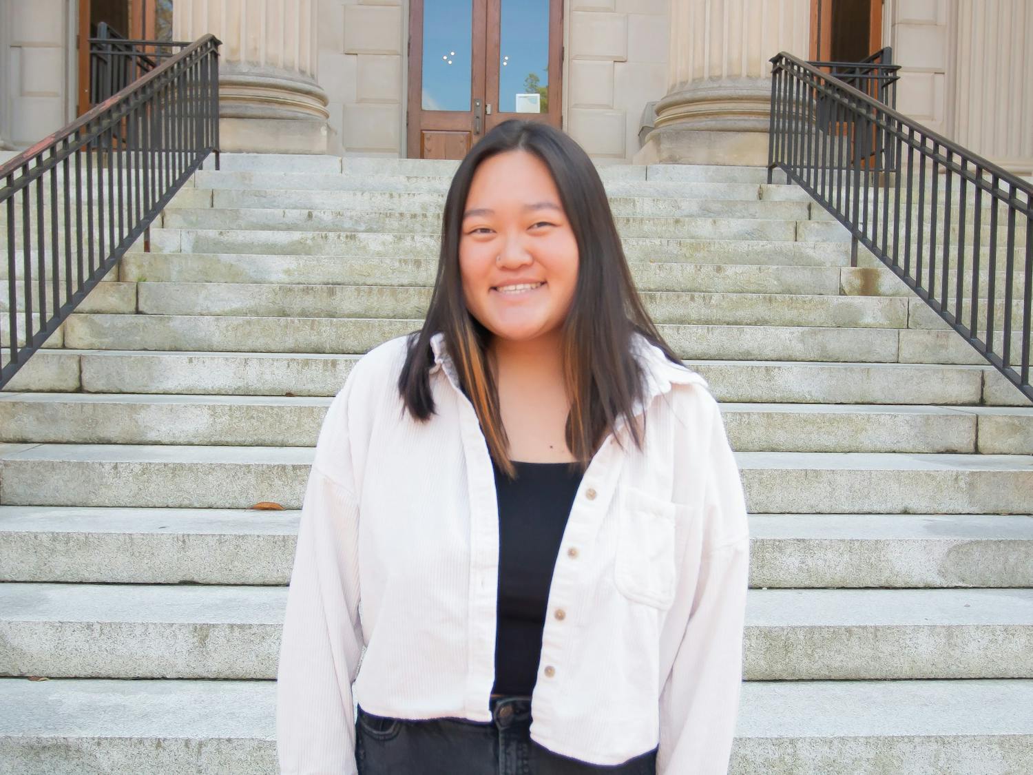 Raina Lee was recently awarded the Asian American Center June Yom Student Award, a $2,500 grant, for her poetry endeavors this coming summer. 