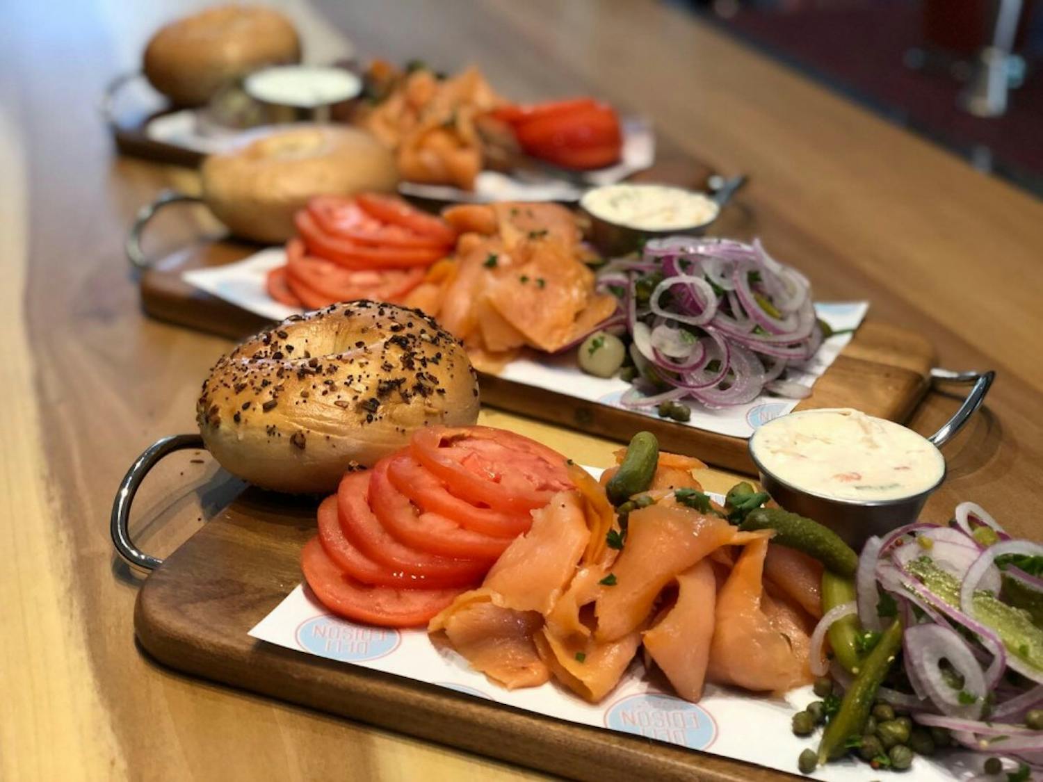 Deli Edison, soon to open in Chapel Hill, will serve handmade bagels every day. Photo courtesy of Dan Obusan.