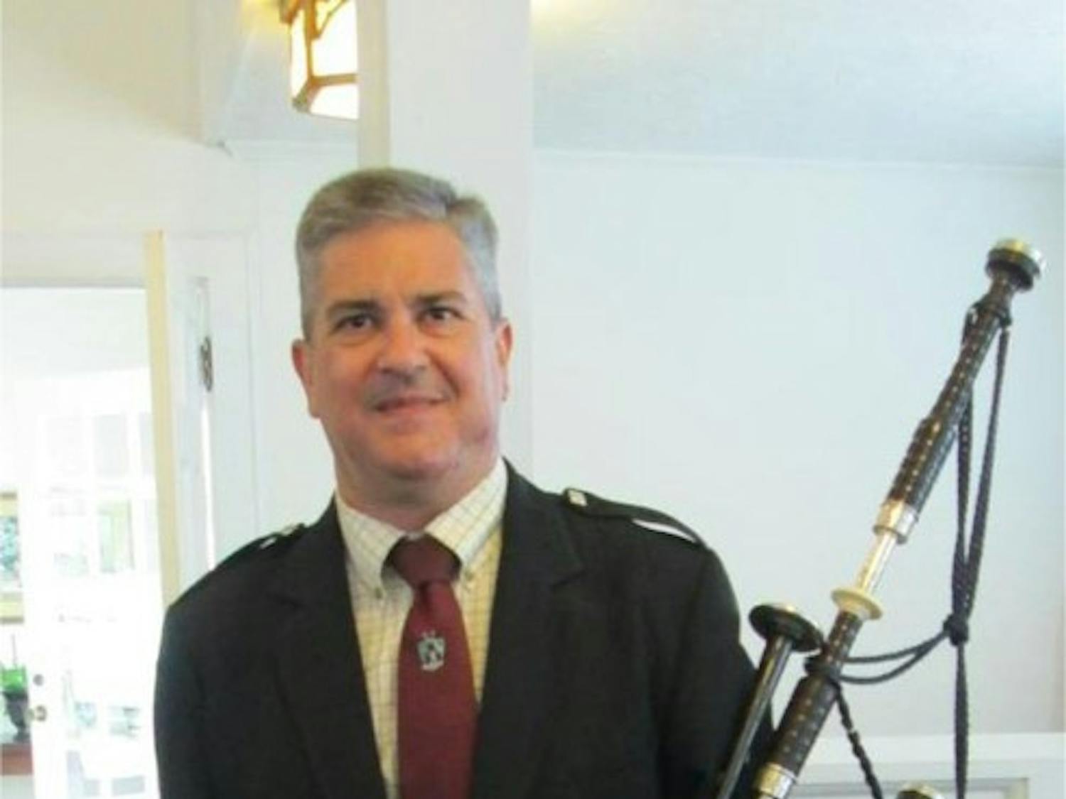 Bill Caudill will be playing the bagpipes at the Tales and Tunes of the Scottish Highlands event on March 23rd.&nbsp;Photo Courtesy of Bill Caudill.