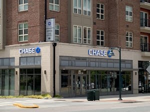 Branch of Chase Bank located on West Franklin St. in Downtown Chapel Hill