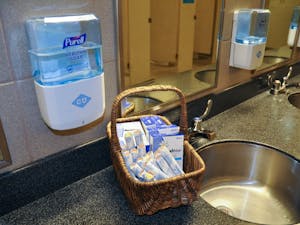 Menstrual products are free, inclusive, and visable in the bathrooms at the Carolina Union, but not everywhere on campus.