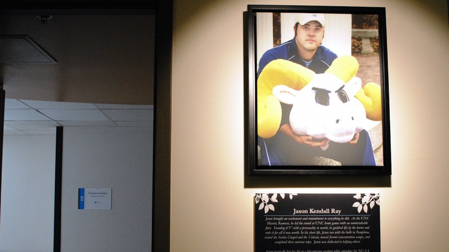 UNC Hospitals opened Jason Ray Transplant Clinic to honor former student and UNC mascot.