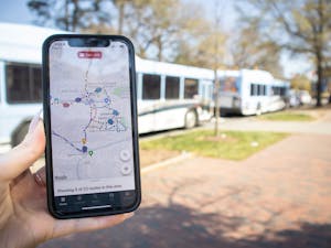 DTH Photo Illustration. Chapel Hill Transit buses now have live tracking again. Riders can check bus locations in real-time using applications such as TransLoc.
