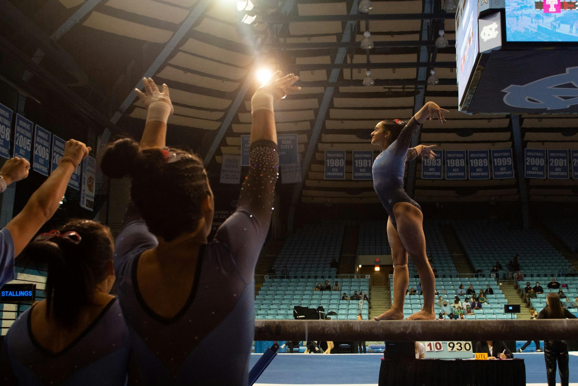 UNC Gymnastics Earns A Victory Over Temple At Home On Saturday, 195.600 ...