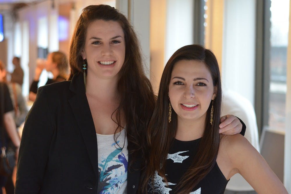 Lisa Myers and Natalia Gonzalez, artistic director and founder of Artwear Designs, launched their new clothing line in 1789 Venture Lab on Friday, March 28. 