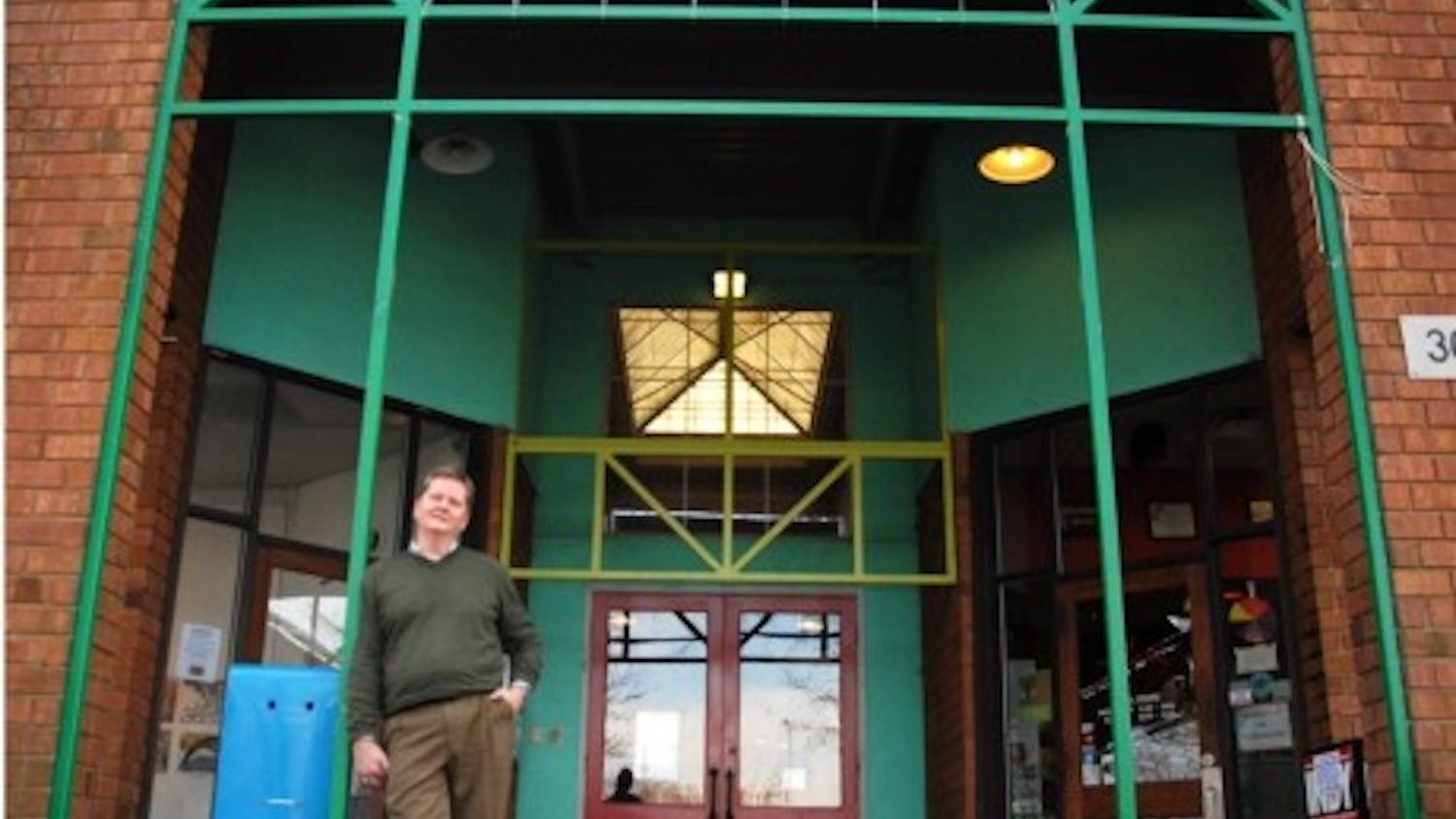 Ed Camp, former executive director of the ArtsCenter in Carrboro, stands outside&nbsp;the ArtsCenter in December 2010.