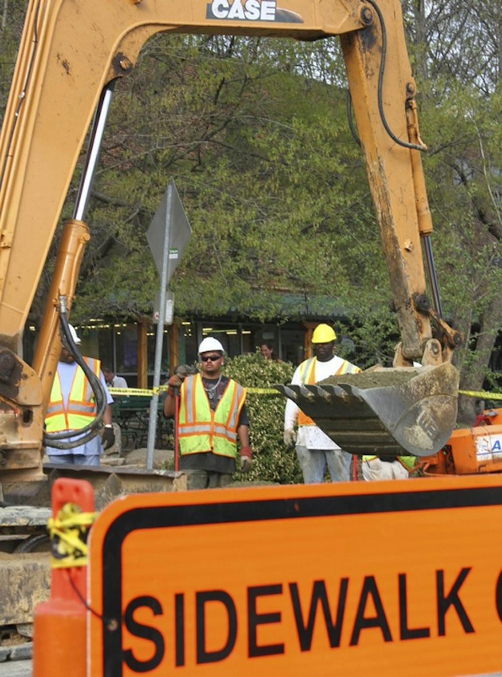 	<p>Weaver Street construction, which started March 7, is running on schedule and has caused little trouble with businesses and residents.</p>