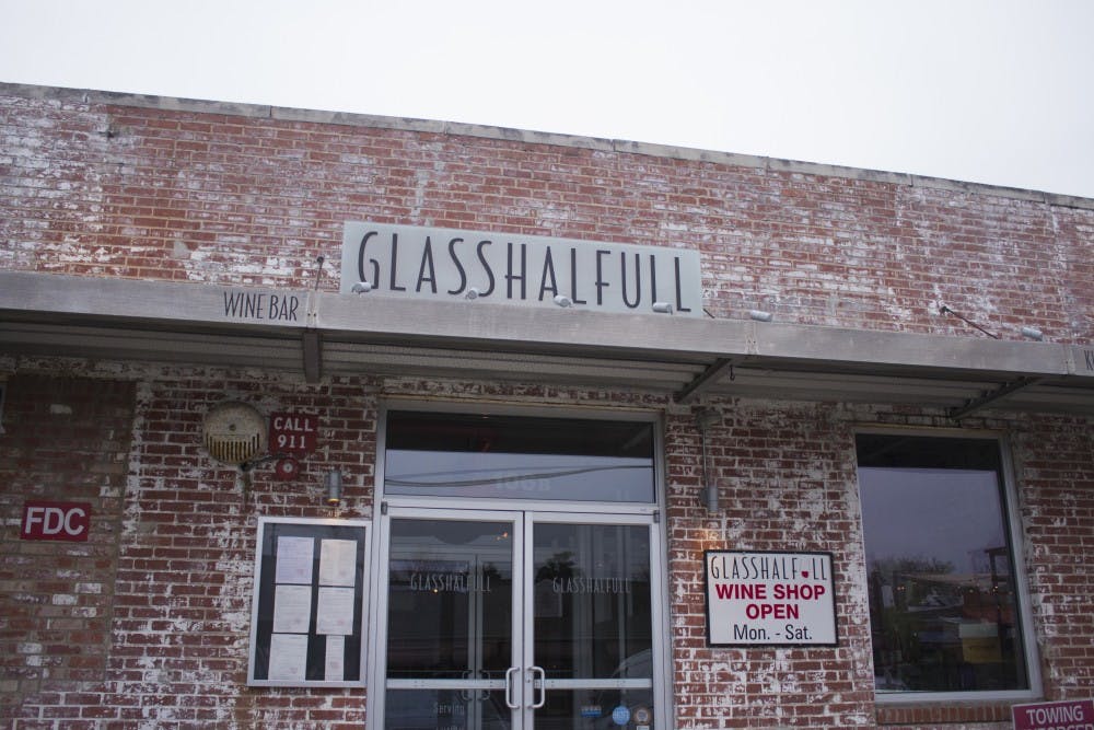 Glasshalfull, a restaurant and wine shop in Carrboro, NC, donates portions of profits on Tuesday and Wednesday nights.