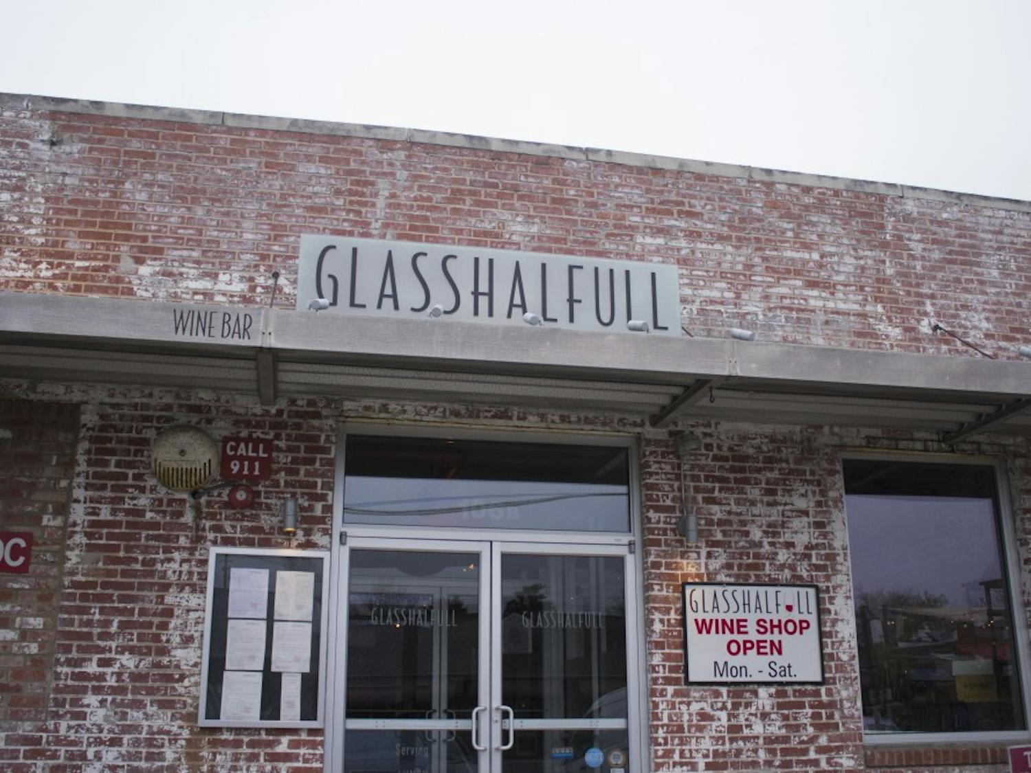 Glasshalfull, a restaurant and wine shop in Carrboro, NC, donates portions of profits on Tuesday and Wednesday nights.