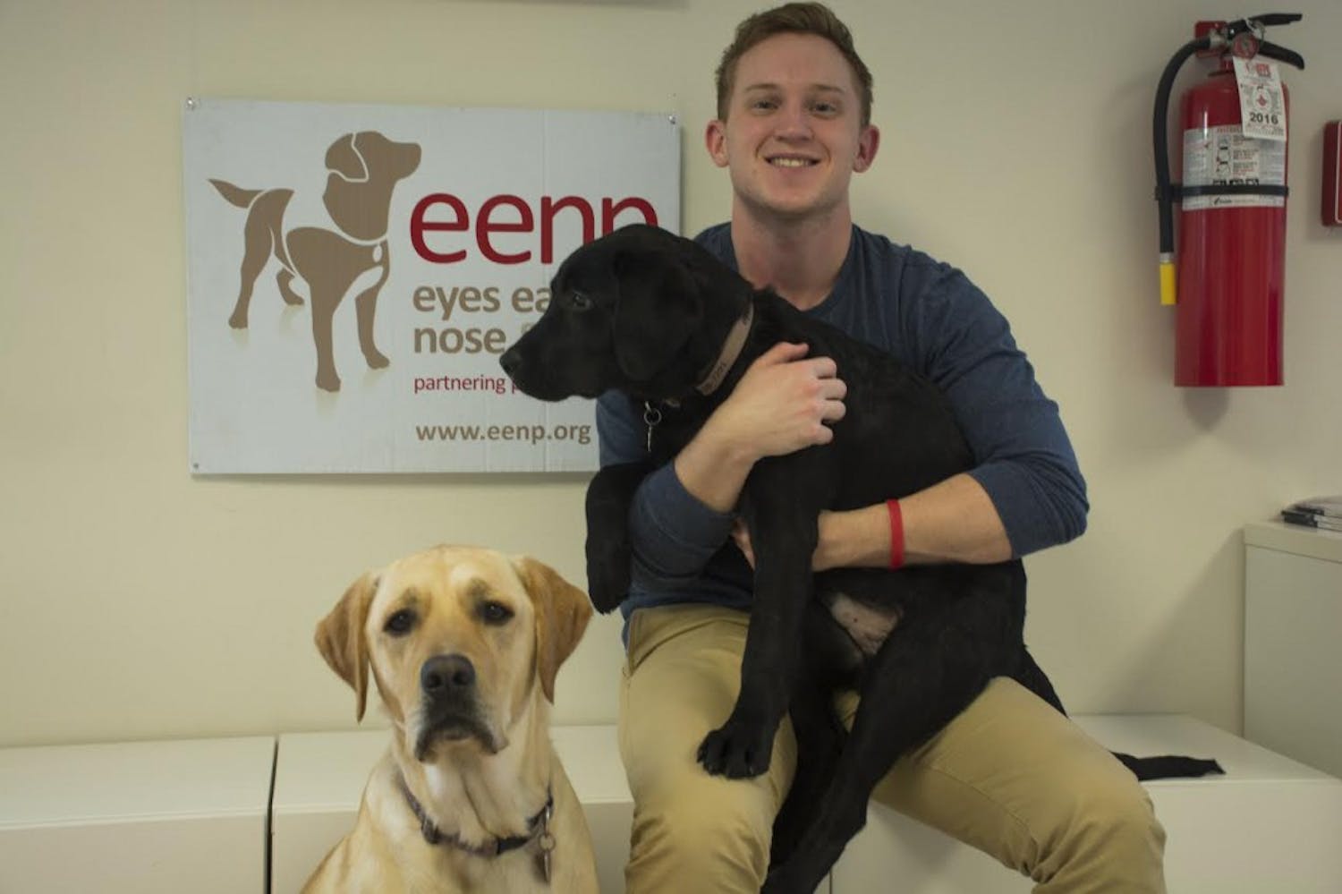 Trevor, a graduate student, is in the process of fundraising to get a medical alert dog for his diabetes.