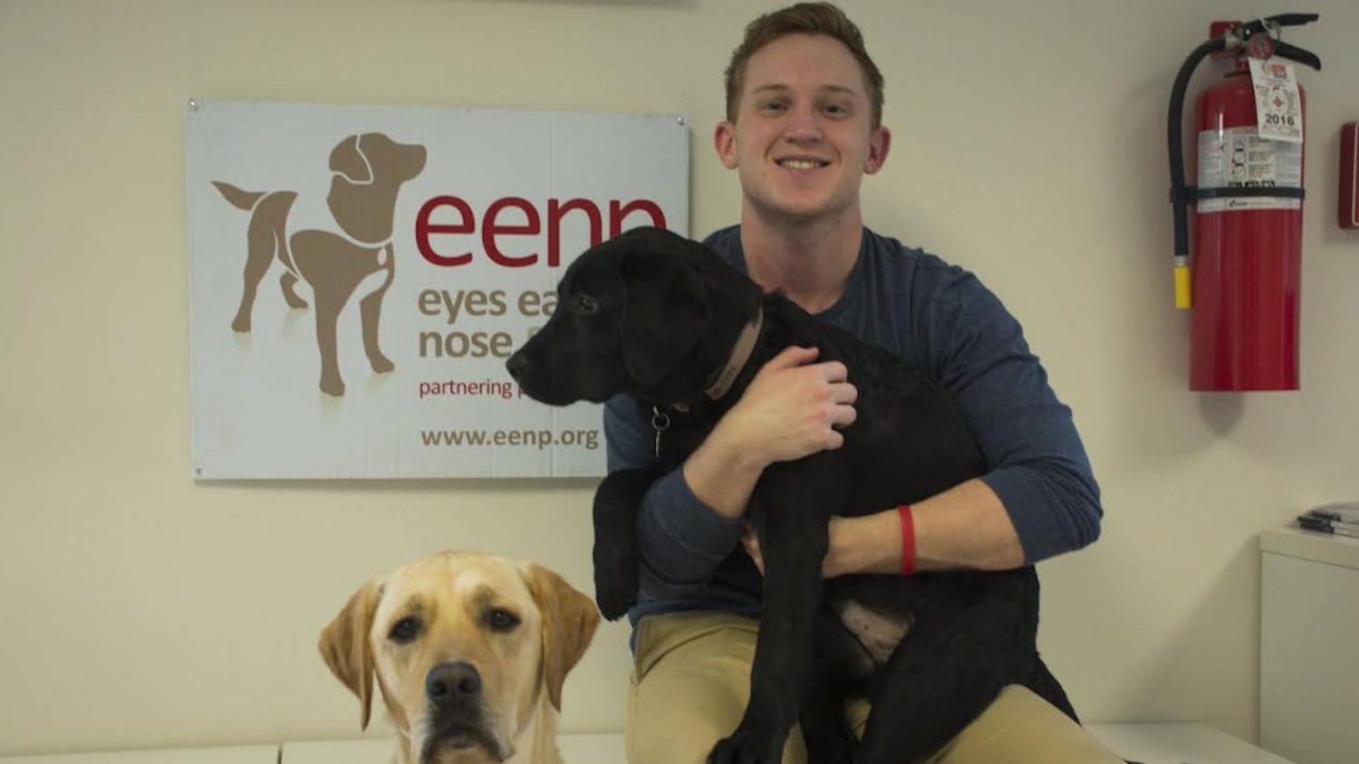 Trevor, a graduate student, is in the process of fundraising to get a medical alert dog for his diabetes.
