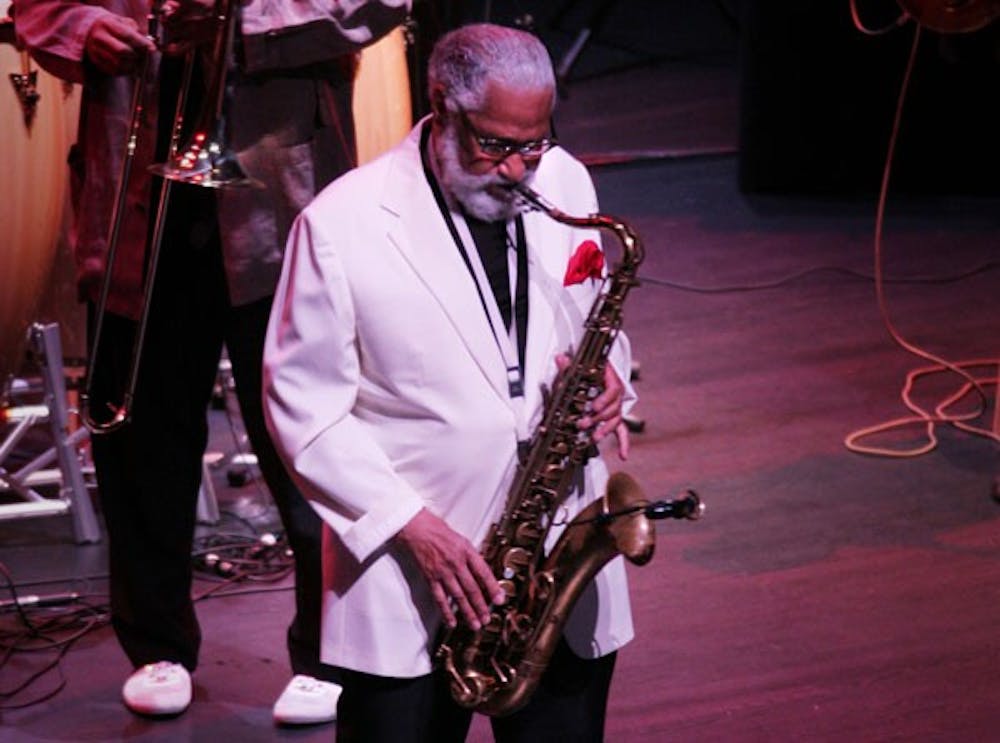 Grammy Award-winning tenor saxophonist Sonny Rollins performs Tuesday night at Memorial Hall. DTH/Chessa Rich