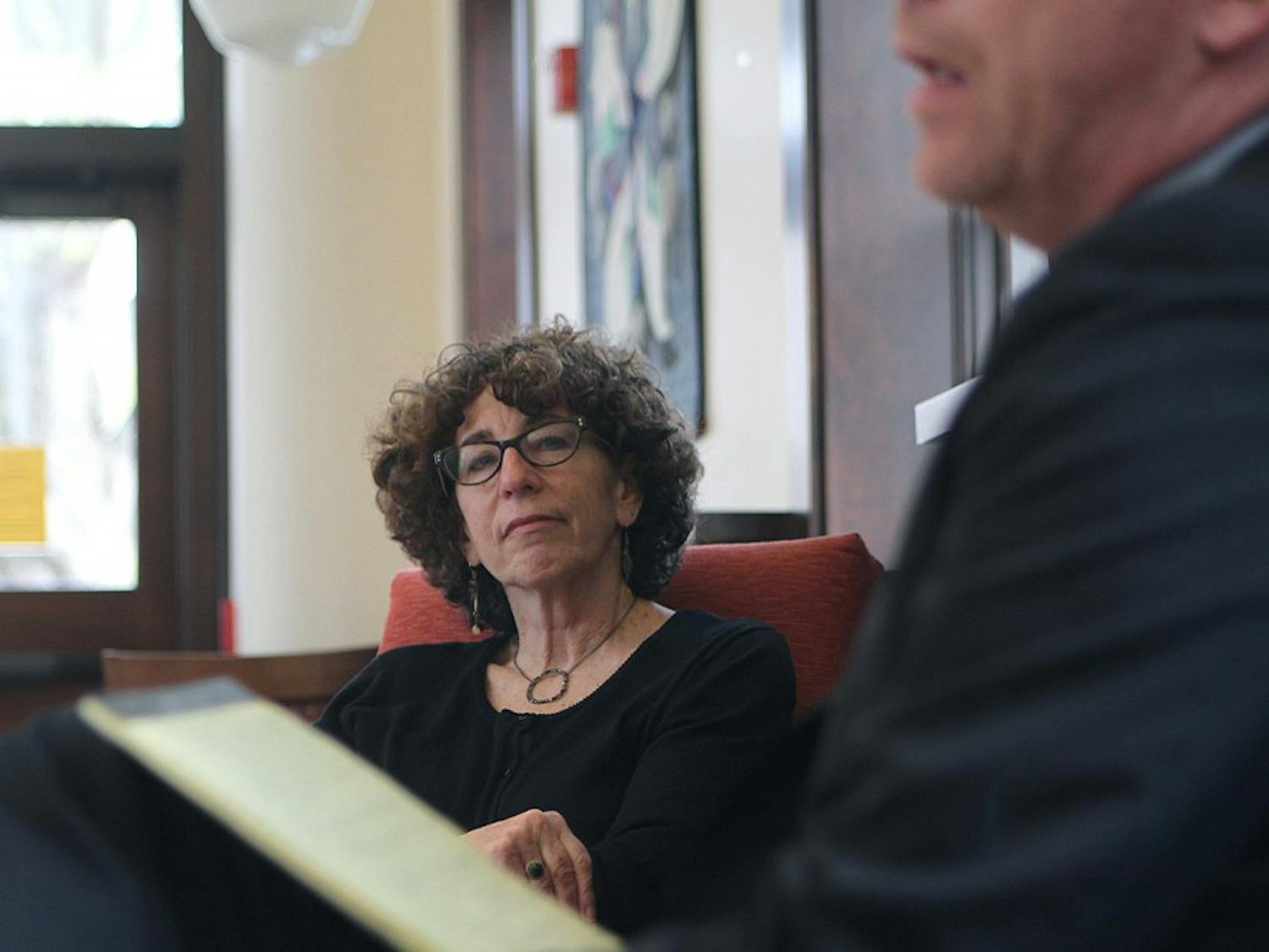 Deborah Weissman, the Reef Ivey II Distinguished Professor of Law, spoke with students about the problems associated with North Carolina's use of solitary confinement in prisons Wednesday. 