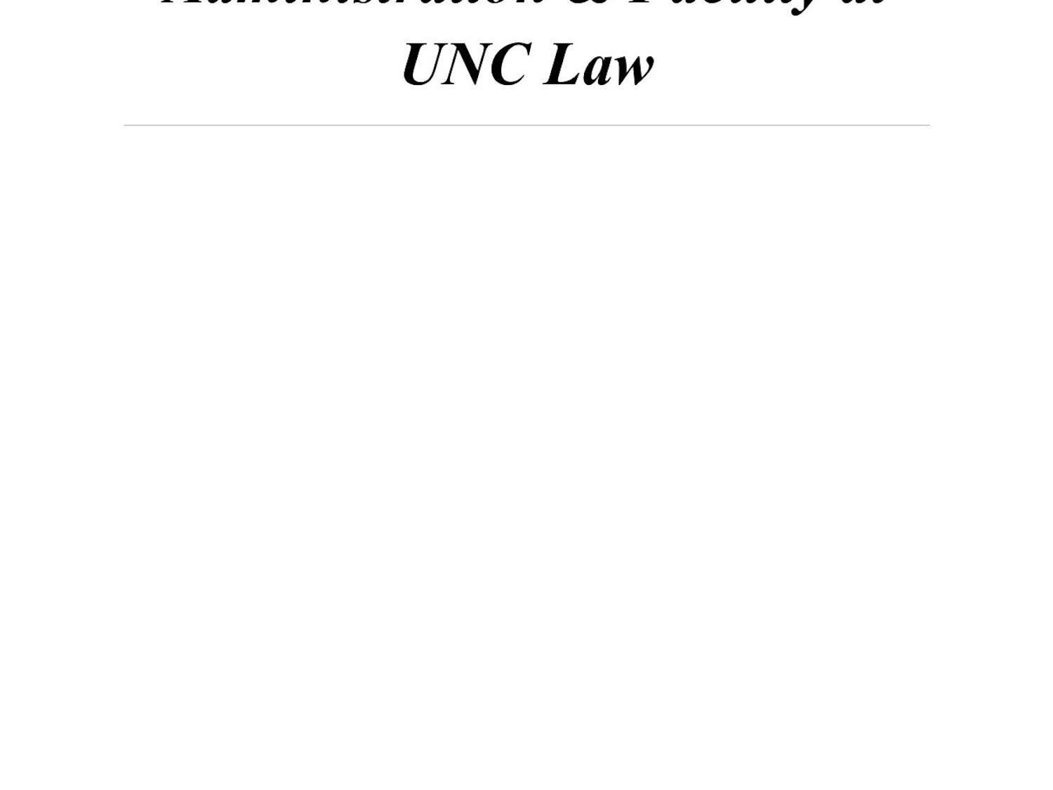 BLSA’s Expectations of Administration & Faculty at UNC Law