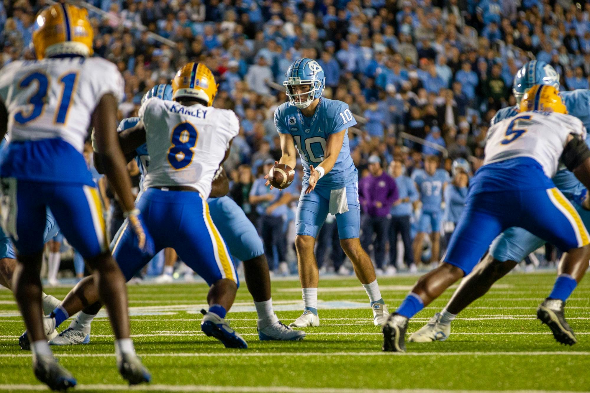 UNC Football's Offense Prepares For A Physical Matchup Against Pittsburgh