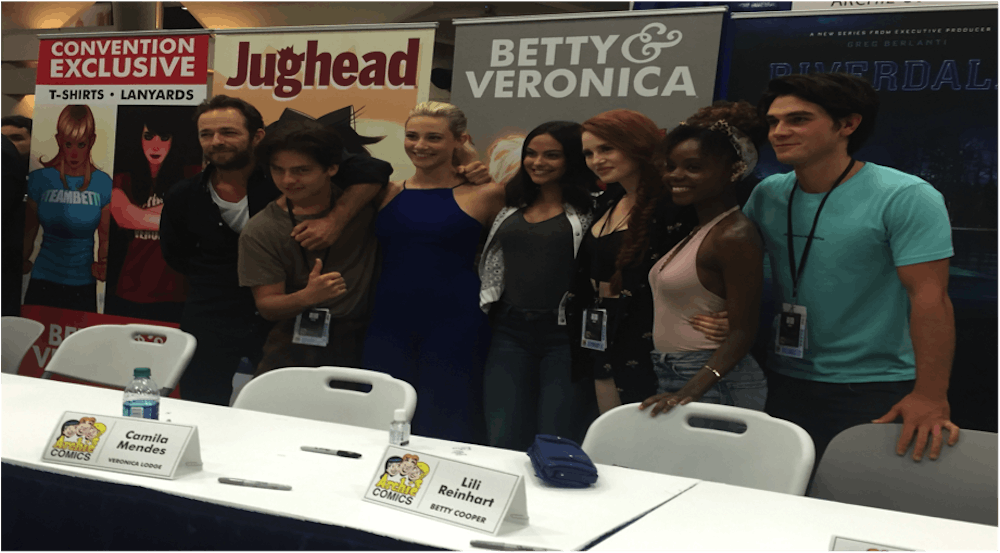 <p>The cast of "Riverdale" at the 2016 San Diego Comic-Con</p>