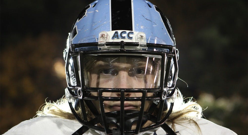 	<p>Redshirt sophomore linebacker Jeff Schoettmer is playing his first year as a starter, first year under scholarship and first year in the Kenan-Flagler Business School. He leads <span class="caps">UNC</span> in tackles.</p>