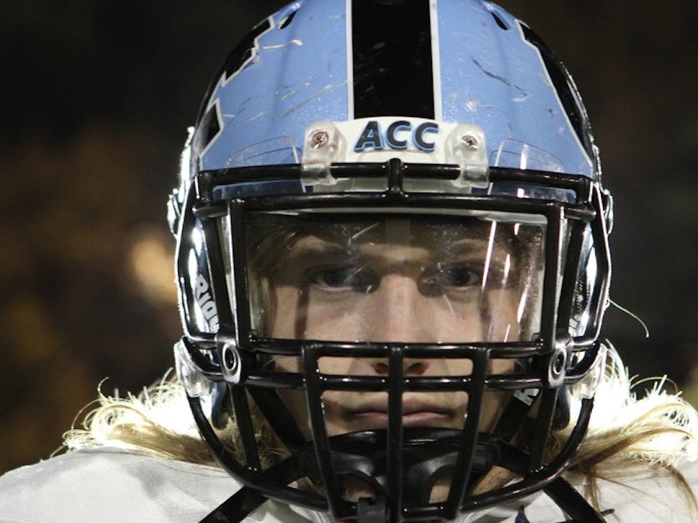 	Redshirt sophomore linebacker Jeff Schoettmer is playing his first year as a starter, first year under scholarship and first year in the Kenan-Flagler Business School. He leads UNC in tackles.